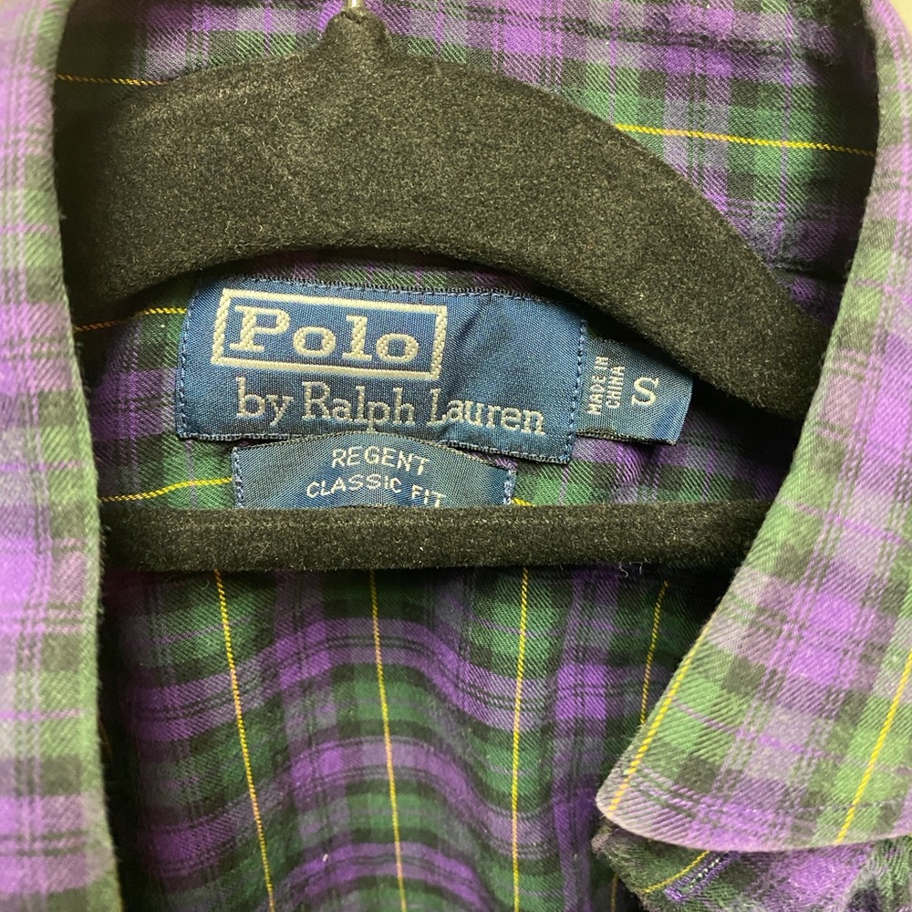 RALPH LAUREN Button Down Shirt Plaid 100% Cotton - Picture 4 of 5